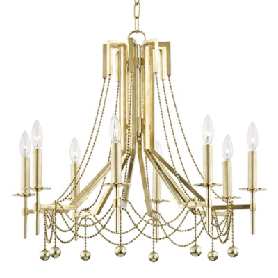 8 LIGHT CHANDELIER by Hudson Valley 5228-AGB