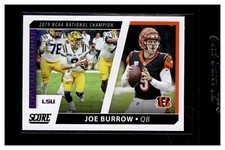 2021 Score Football Joe Burrow Collegiate Champions #CC1! BENGALS!