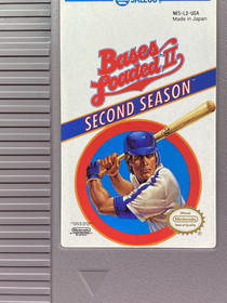 Bases Loaded II 2 Nintendo NES 1989 Cartridge instruction booklet TESTED WORKS