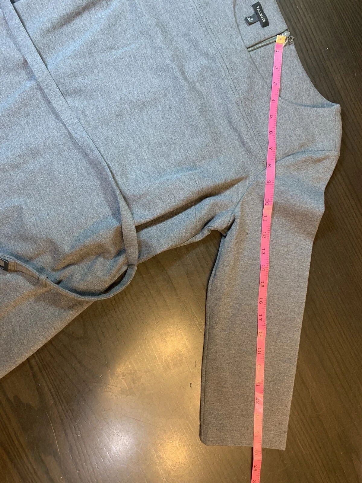VETEMENTS Abito Talbots Ponte in maglia con cintura donna 12 preppy ufficio chiesa basic retrò grigio