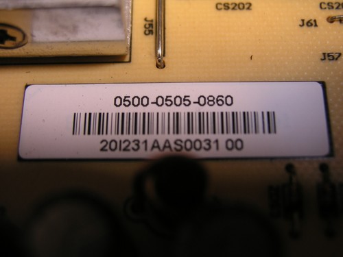Vizio XVT3D474SV Power Supply Board 0500-0505-0860 FSP262-5M01 - Picture 2 of 2