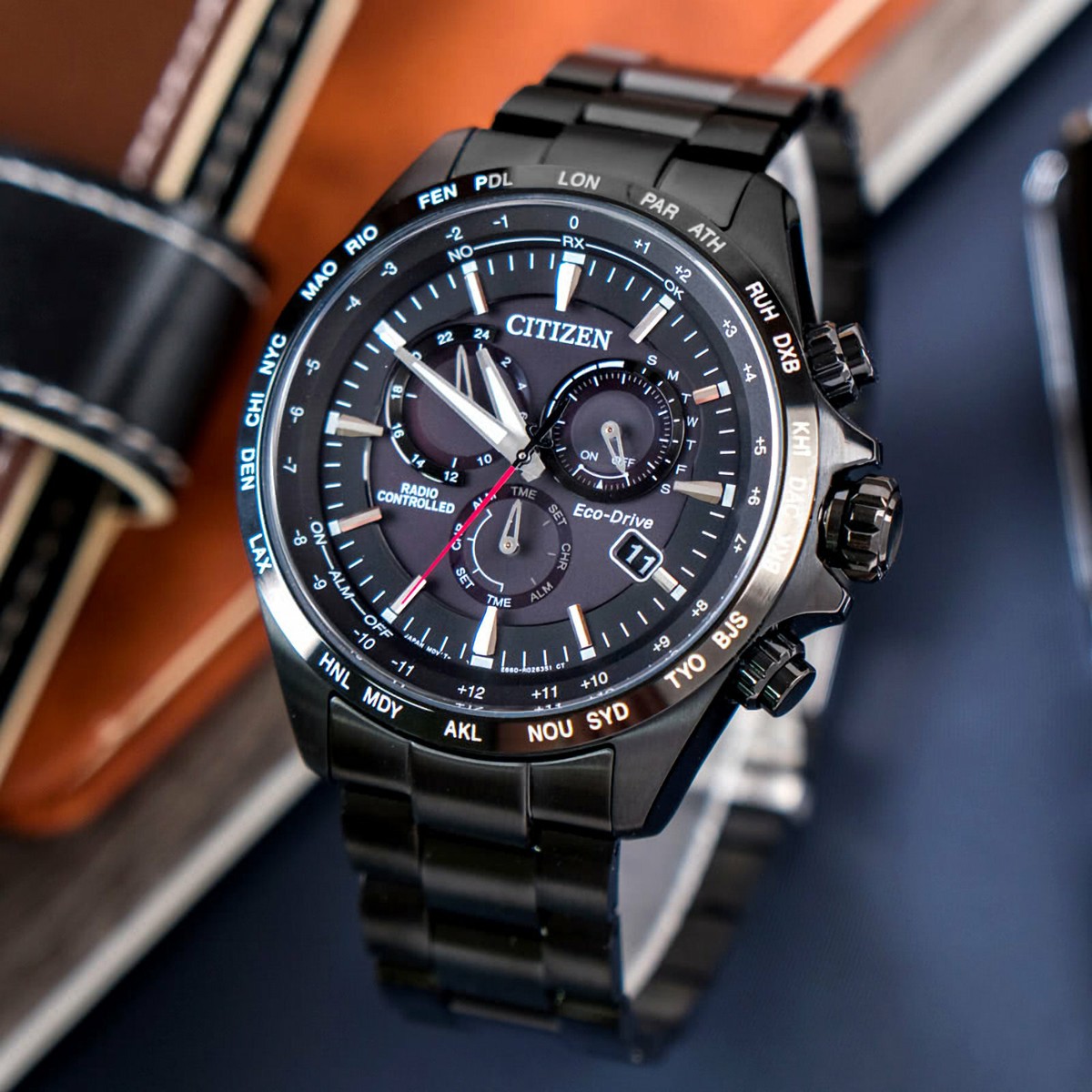 CITIZEN CB5835-83E Eco-Drive Radio-Controlled Perpetual Calendar