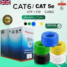 FTP SHIELDED RJ45 Cat5/6 Ethernet Network Cable 305M Outdoor High Quality Lot