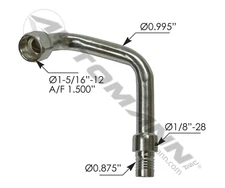 AIR SPRING ADAPTER LH KENWORTH K129-500 D20422491 D20422490 K129500