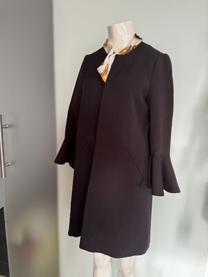 Mantel Mit Volant Long Blazer Gr 38 M Neu