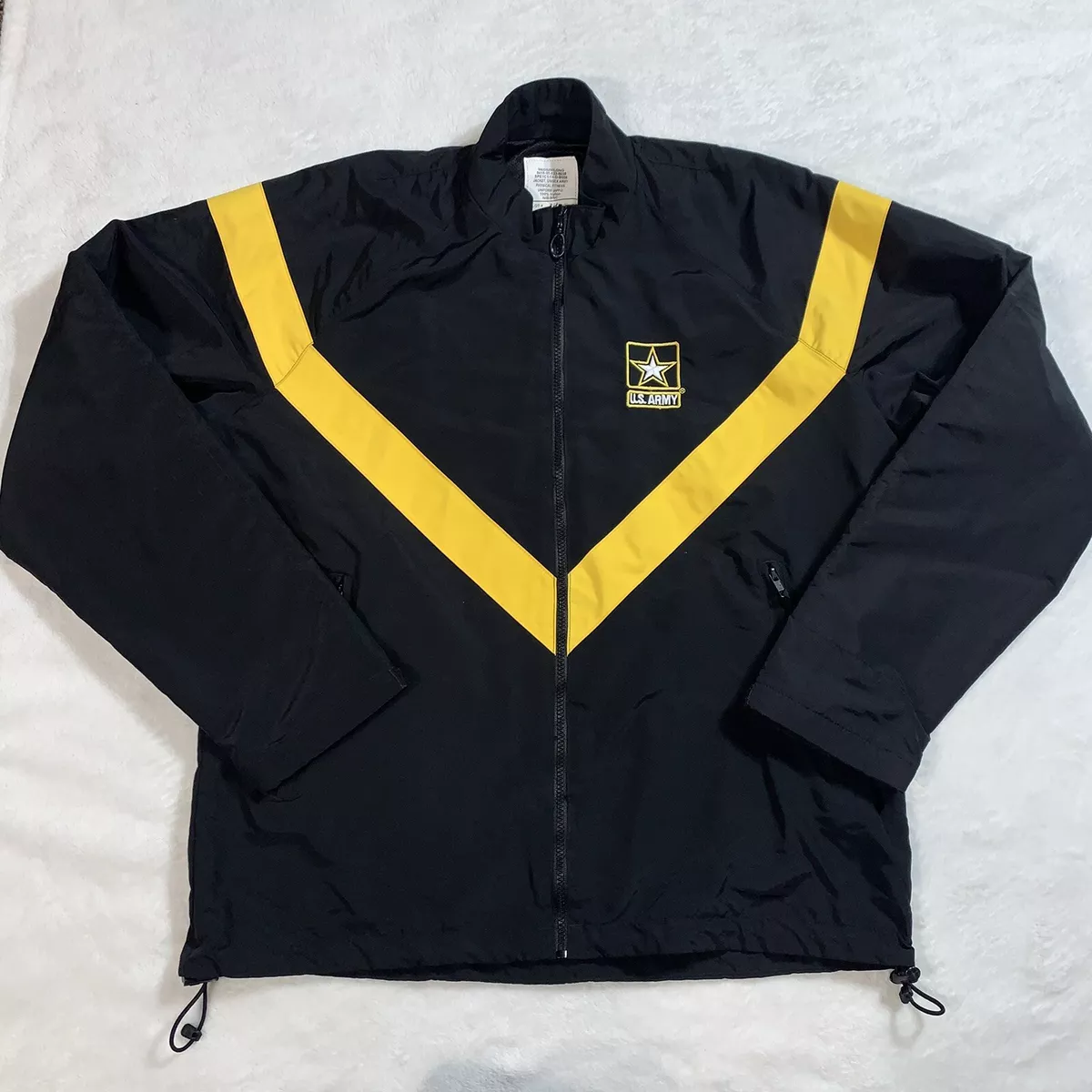 Black and yellow army jacket cheap