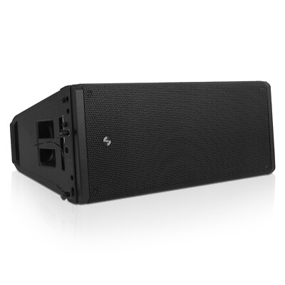 Sound Town Dual 10'' Powered 1200W Peak ABS Line Array Speaker DSP ZETHUS-A210PW
