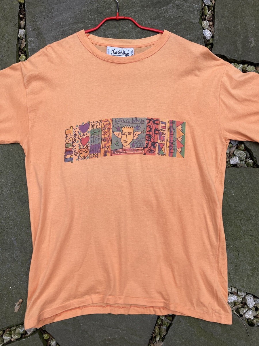 Vintage 80s Jean Charles de Castelbajac Orange Angel Graphic T