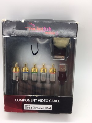 Rocketfish Mobile RF-ACNT2 Component Video Cable for Apple iPhone, iPad and iPod