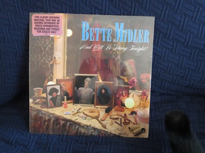 BETTE MIDLER, Mud Will Be Flung Tonight! [with hype] USA New Sealed LP FREE SHIP