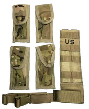 MOLLE Pistolman Pocket Set OCP Multicam 4 9mm Mag Pouches Holster Extender
