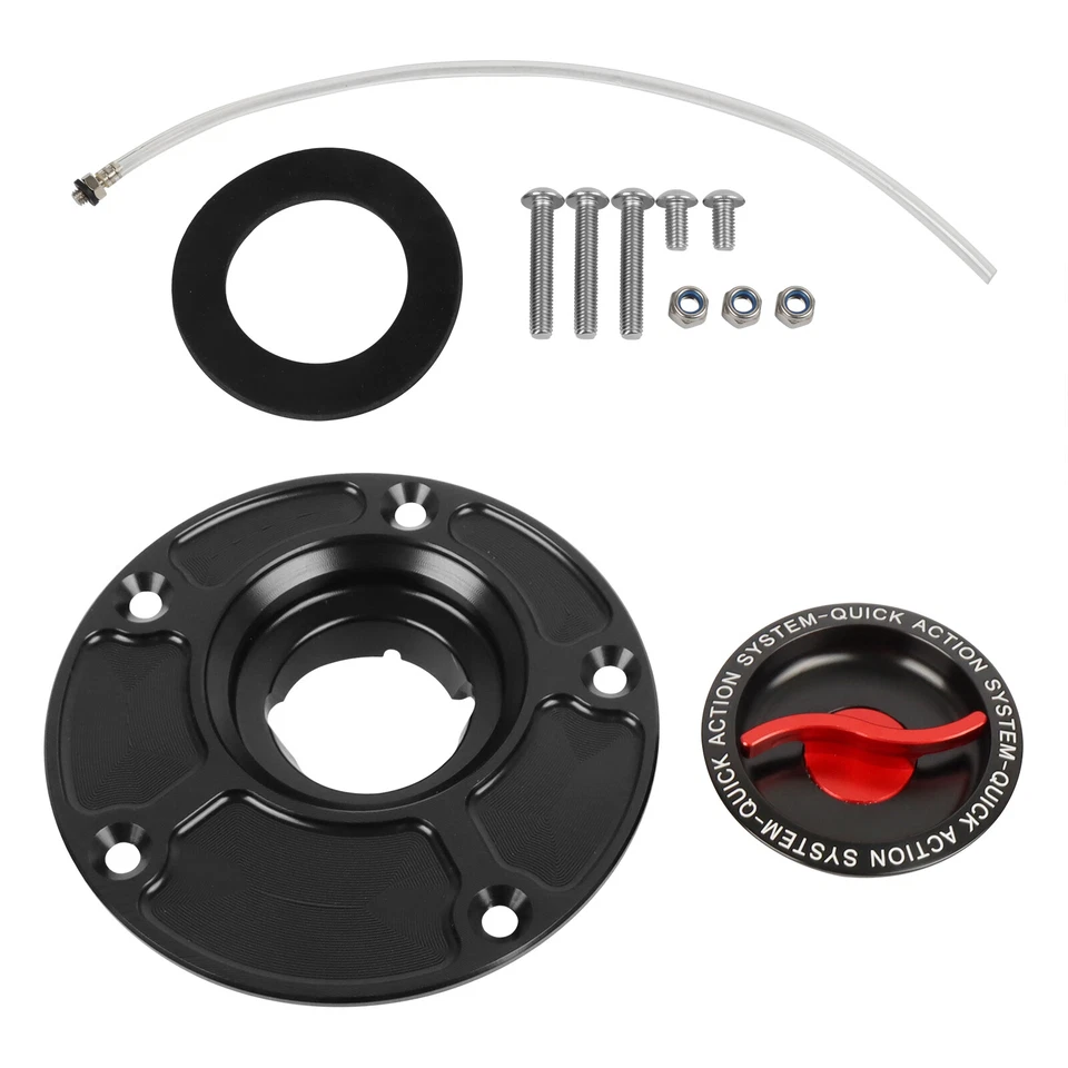 Cubierta de tapa de gasolina del tanque de combustible CNC sin llave para Ducati Monster 1200/S/R 1000 821 S2R/S4R Foto 2 de 4