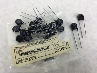 P7082 10K361U, 10MM 360V 2500A ZNR SUR ABSORBER, Lot of 17, NEW
