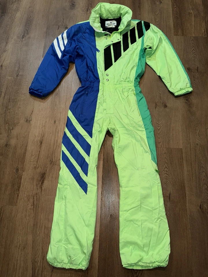 Obermeyer Rocket Ski Suit One Piece Snowsuit Snow Bib Gore Tex Vtg Mens Medium - Image 2 of 4