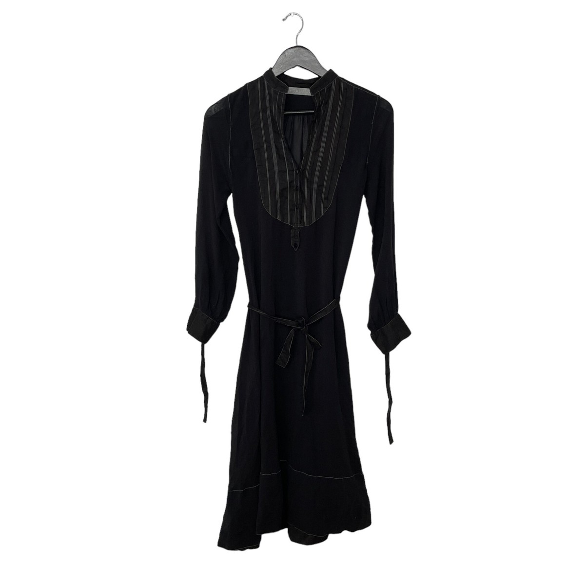 all saints silk maxi dress AllSaints Lili maxi dress in metallic gray