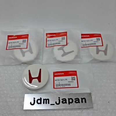 HONDA CIVIC INTEGRA TYPE-R Original Radnabenkappen 4er Set 44732-SL0-J70 OEM