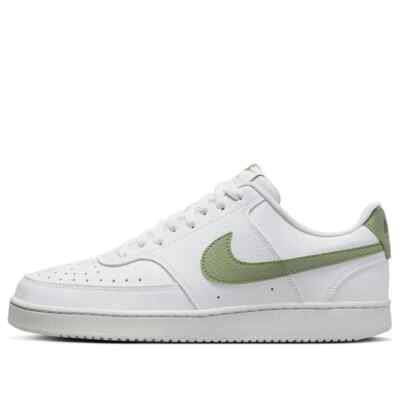 Nike Court Vision Low Next Nature Sneakers Mens Sz 12 White Oil Green FD0781-100