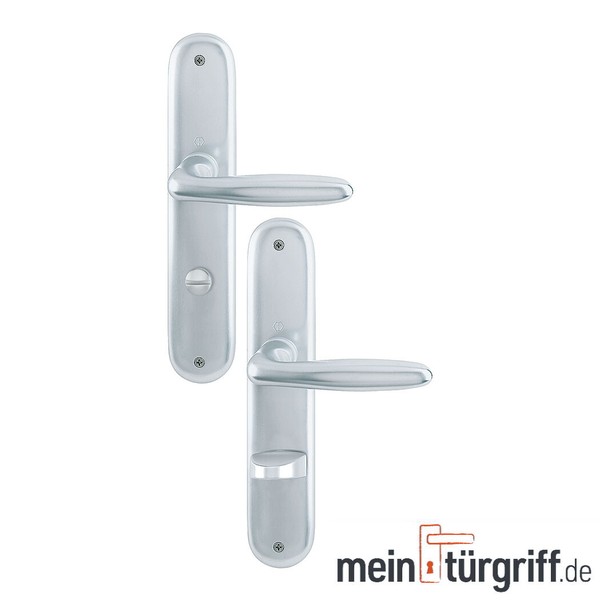 Hoppe Verona Langschild Alu F1 Wc TüRgriff TüRdrüCker DrüCkergarnitur 1510/273P-image