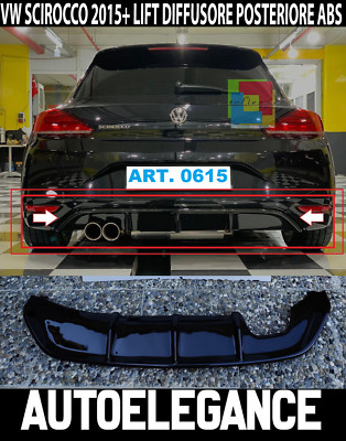 0615 Spoiler Unten Stoßstange Hinten Rline R Diffusor VW Scirocco