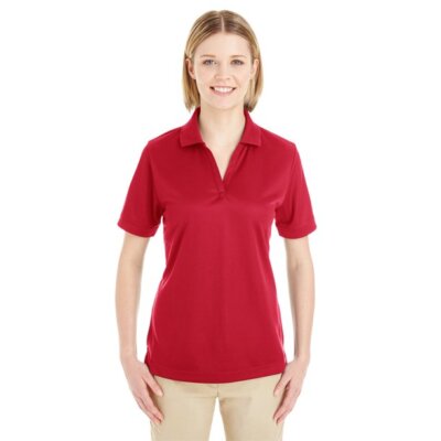 Core 365 Women's Textured Polo, Antimicrobial Moisture Wicking UV Protection New