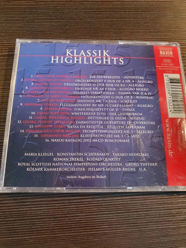 Klassik Highlights  - 15 Jahre Naxos / Limitierte Ausgabe  | CD |  Sehr gut - Bild 4 von 4