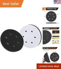 6 Inch Hook  Loop Interface Sanding Pads - 2 Pack for Smooth Surface Finishing