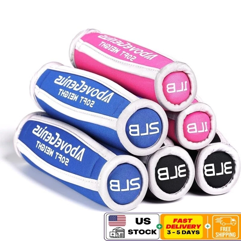 Soft Dumbbells Set 6pcs Hand Weights Walking Jogging Workout Physical Therapy US