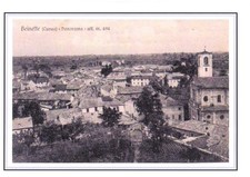 #157 Stampa 29,6 CM. x 20,9 Cm. Beinette (Cuneo) - Panorama alt. m. 494