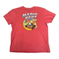 Nintendo Super Mario Men's XL Mario Kart Since 92 Red Short Sleeve T-Shirt