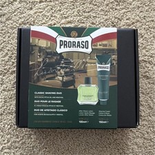 Proraso Green Shaving Kit with Shaving Cream After Shave Lotion
