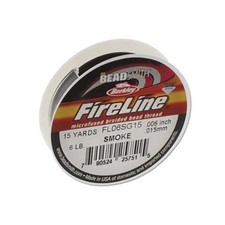FireLine Braided Beading Thread Smoke Gray 43712 15yd 6lb Size D .006in