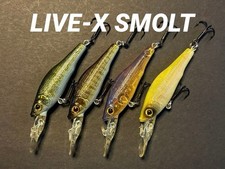 Megabass LIVE-X SMOLT Lure Set of 4 Vintage Fishing Baits