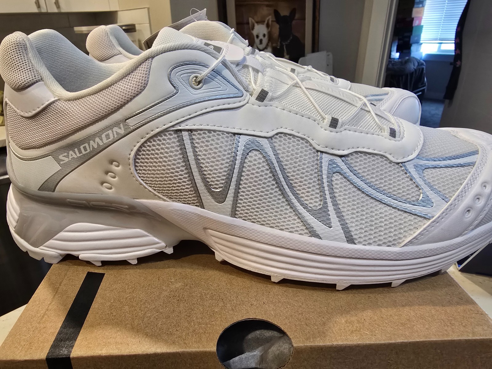 Salomon XT-Whisper White Lunar Rock Footwear Silver Men's Size 10 L47761900 NEW