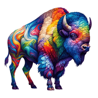 Native Spirit Buffalo  Art Mouse Pad Mousepad  Painting Custom Made