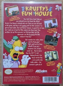 Krusty's Fun House NES Nintendo Complete Custom Game Case Box + Manual PAL-A