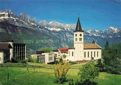 Quarten Walensee SG Neu-Schoenstatt Kirche Bildungszentrum Alpen Walensee Wiese
