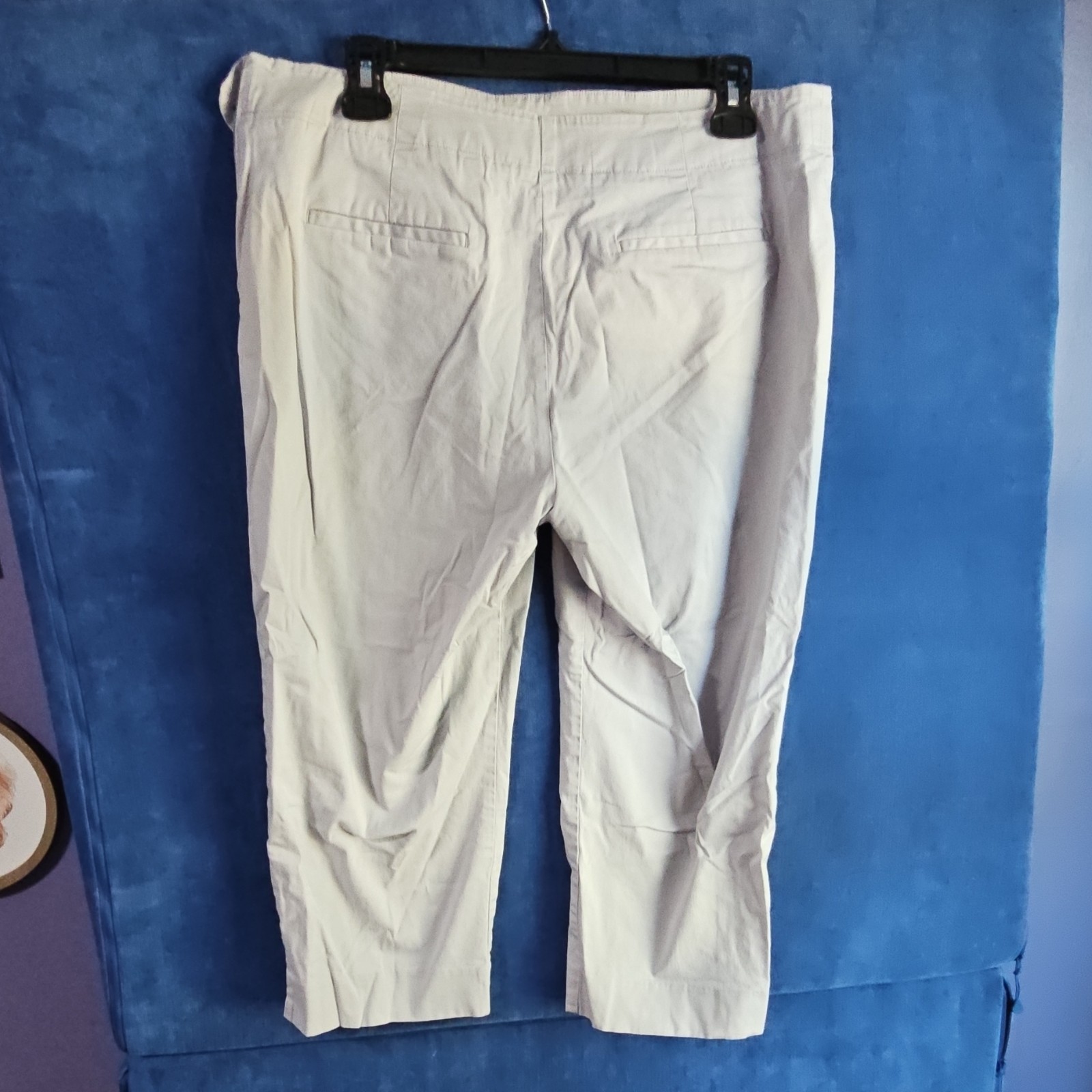 Talbots Women's Solid Light Gray Flat Front Pants… - image 2