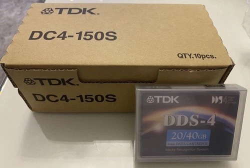 10 x TDK DC4-150S DDS-4 4mm Data Cartridge Kassette DAT Tape - Datenband 20/40GB