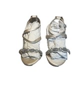 Davids Bridal Womens Wedding Wedges M ivory Size 10 nib