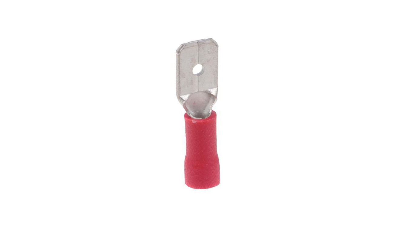 Insulating nipple 6.3-1/0.8 BPCV red WI E10KN-03020200701