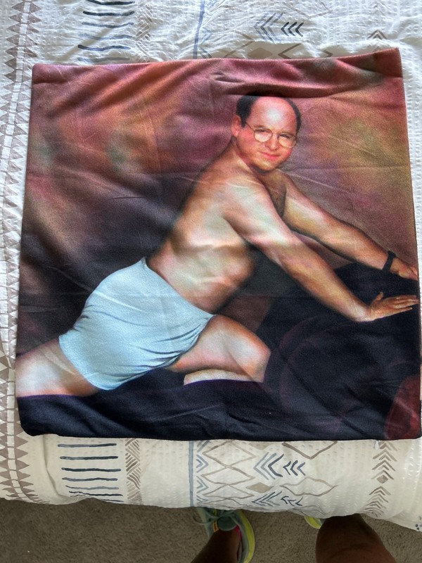 George Costanza Pilllow Cover  16”x16” Timeless Art of Seduction - Seinfeld