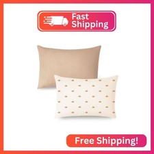 Konssy Muslin Toddler Pillowcase for 13x18 Pillow, 2 Pack Soft  Breathable Cott