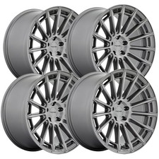 Set Of 4 Staggered-niche M276 Amalfi 20 5x120 18mm Platinum Wheels Rims