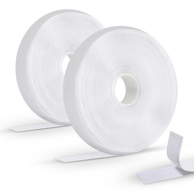 Klettband selbstklebend Haken Schlaufen stark Fenster Fotorahmen 8m Weiß