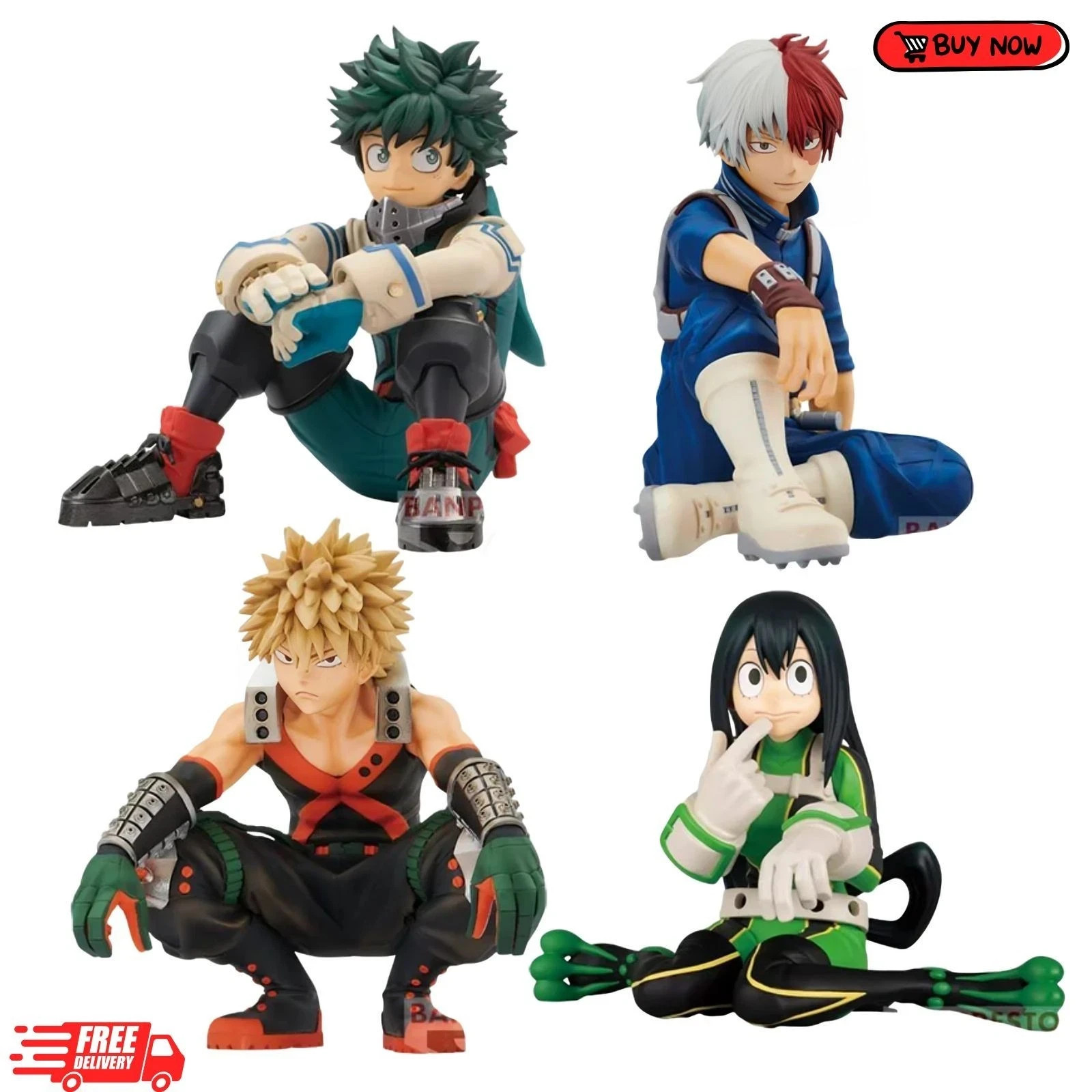 11cm My Hero Academia Anime Figure Midoriya Izuku Todoroki Shouto Bakugou Katsuk