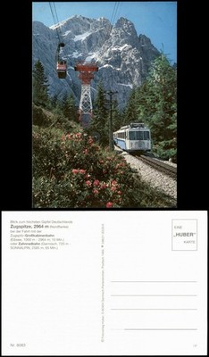 Grainau Bavarian Zugspitzbahn and cog railway to Zugspitze 2000