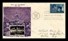 US COVER TEXAS STATEHOOD CENTENNIAL FDC SCOTT 938 CROSBY PHOTO CACHET