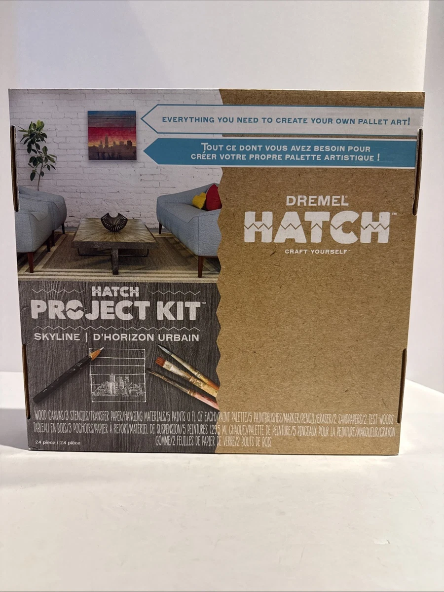 Kit de proyecto de horizonte de madera Dremel Hatch Chicago y Nueva York Plantillas Kit de artesanía
