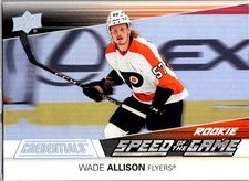 Wade Allison 2021-22 UD Credentials Speed of the Game Rookies Flyers #SGR22