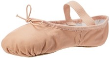 Girls Dansoft Full Sole Leather Ballet Slipper Dance Shoe Kids Footwear